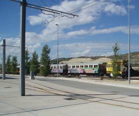 Cocheras de Tranvias de Alicante, coches del limon expres banalizados