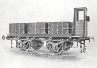 Vagon para el transporte de mineral de cobre