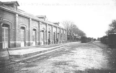 Estacion de Palma, postal comercial, fondo : Miguel Diago Arcusa