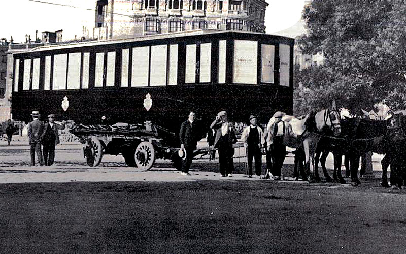 Transporte del material móvil , fotografo desconocido