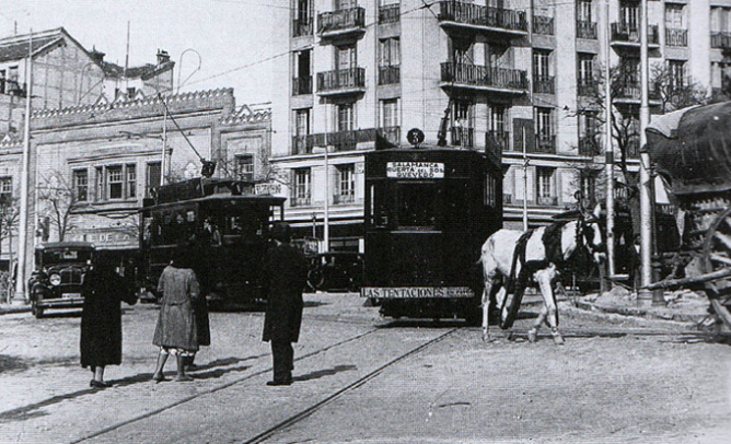 ranvias en San Bernardo , año 1925